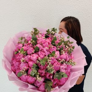 50 Pink Peony Bouquet
